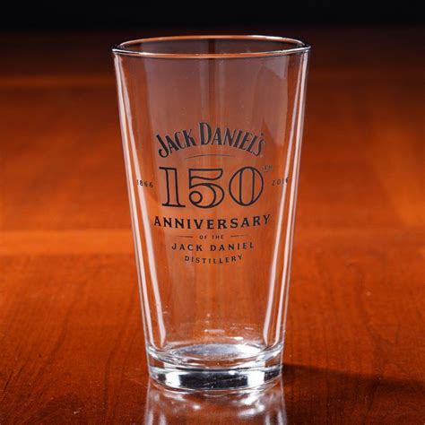 Jack Daniel’s 150th Anniversary Pint Glass From The Whiskey Cave Whiskey Label Beer Label Jack