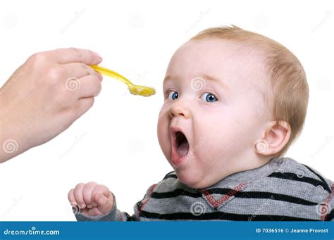 Hungry Baby Boy Stock Photo Image Of Precious Expression 7036516