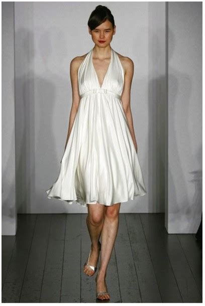 Dress White Dress Empire Waist Silk Dress Loose Short Dress V