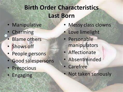 Birth Order Characteristics Last Born Birth Order Personality Soul Contract Blaming Others