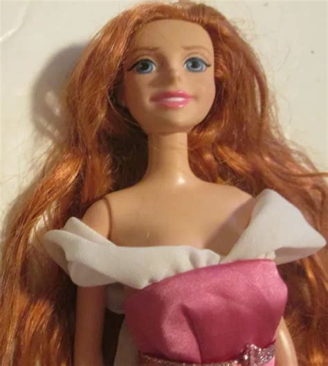 Mattel Barbie Disney Enchanted Princess Giselle Amy Adams Doll Wearing Pink Gown Picclick