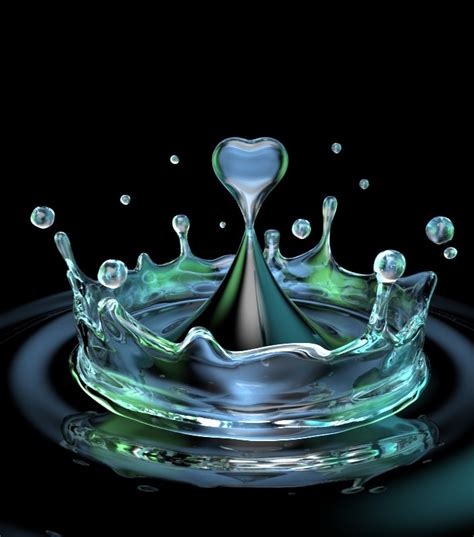 20 Beautiful Nature Water Drop Heart Ide Terkini