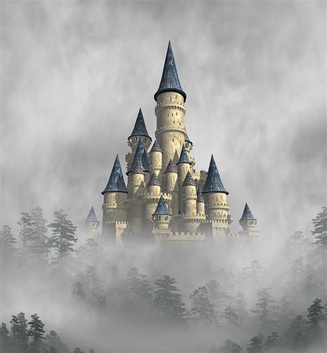 Castle In The Clouds Digital Art By David Griffith Pixels
