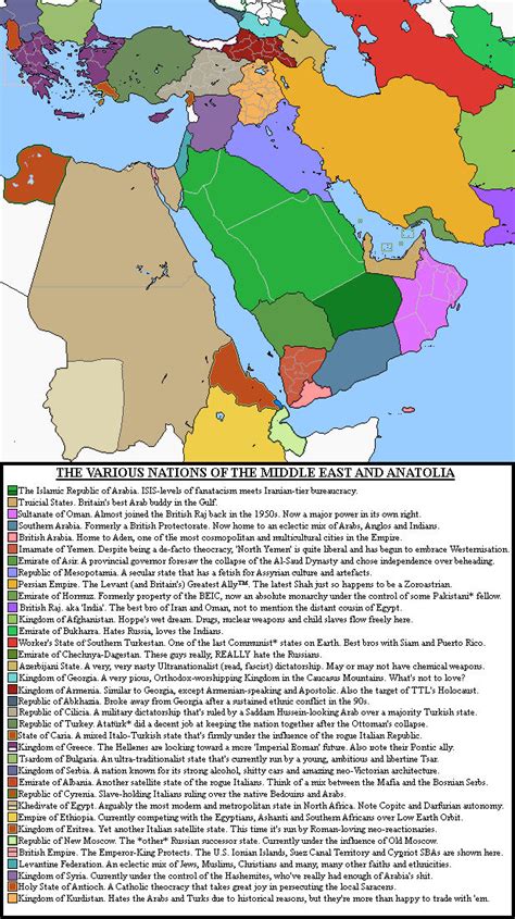 Map Of The Middle East Rev Redux By Kitfisto1997 On Deviantart