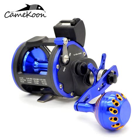 Camekoon Level Wind Trolling Reel With Line Counter Gear