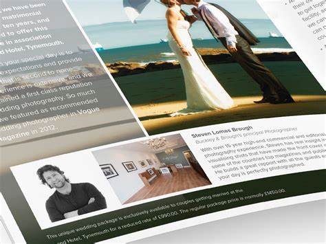 This is done either on the basis of profession or personal use. Wedding Photography Brochure on Behance