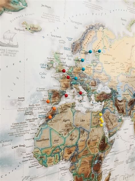 Create Your Travel Story With Push Pin Maps Custom World Push Pin Maps