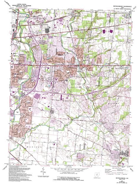 Reynoldsburg Topographic Map Oh Usgs Topo Quad 39082h7