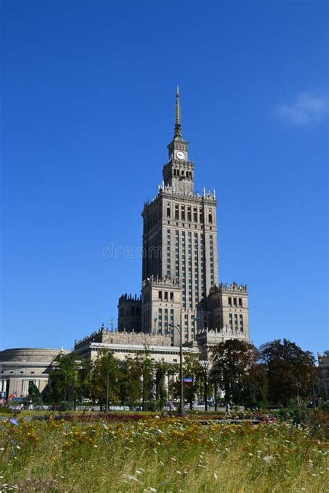 The Palace Of Culture And Science In Warsaw Poland Editorial Stock