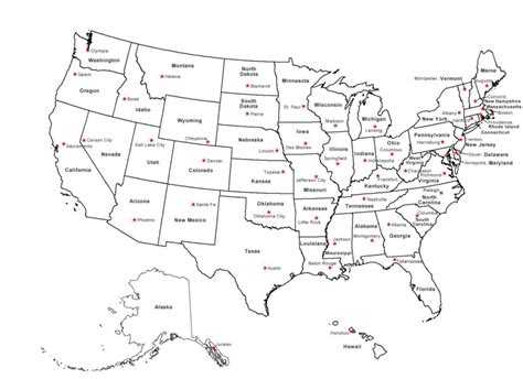 Free Printable Us Map With States And Capitals Printable Maps