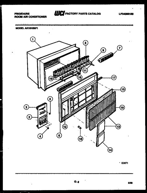 Frigidaire Air Conditioner Parts Diagram