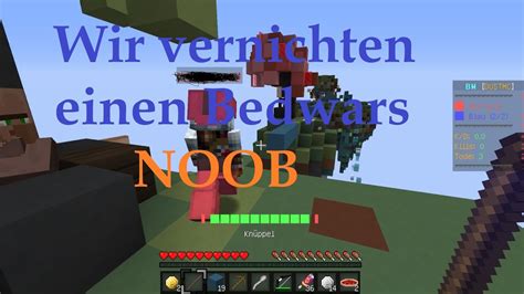 Minecraft Bedwars Wir Zerstören Bedwars Noob D German Deutsch