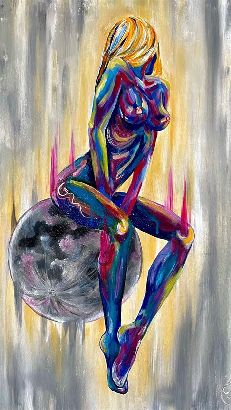 Nude Women Painting Nude Girl Nude Painting Female Nudes Girl Etsy