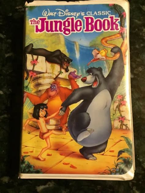 Walt Disney Classic The Jungle Book Black Diamond Edition Vhs Picclick