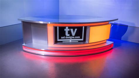 New Broadcast News Anchor Desk For Sale Tv Set Designs Tv Set