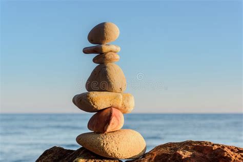 Perfect Stack Of Pebbles Stock Image Image Of Resist 64683685