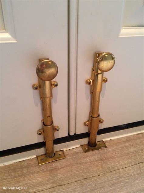 Bethesdastyle French Doors Antique Brass Hardware The Banks