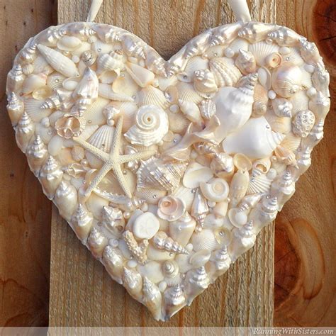 How To Make A Seashell Heart For Your Door Running With Sisters