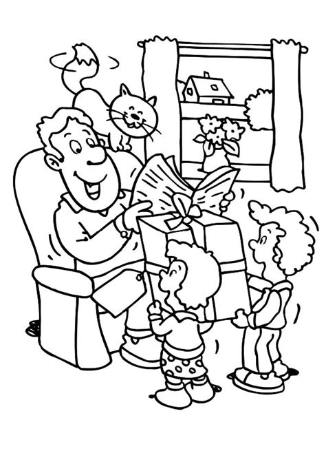 91 best coloring pages images on pinterest. Prepare Big Gift For Best Dad In The World Coloring Pages ...