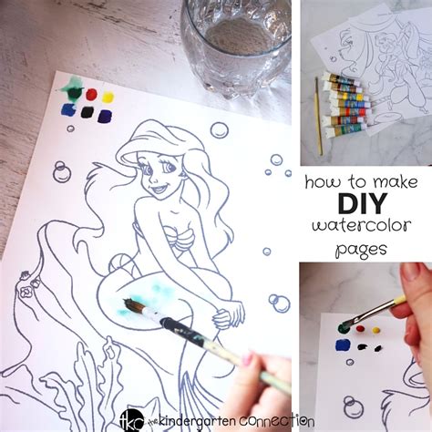 Diy Magic Watercolor Painting Sheets The Kindergarten Connection