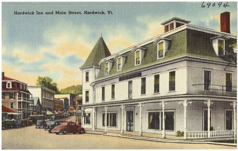 Hardwick Inn And Main Street Hardwick Vt Digital Commonwealth