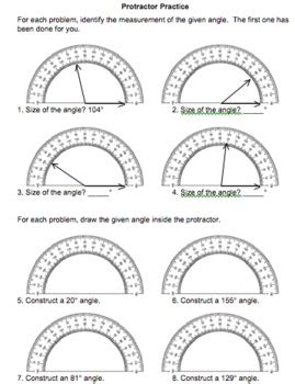 Measuring Angles With Protractor Worksheet Hot Sex Picture