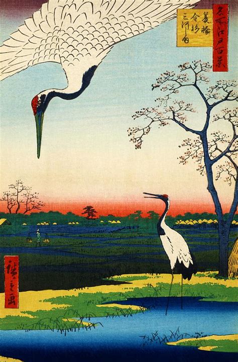 Top Quality Art Meisho Edo Hyakkei Minowa Kanasugi Mikawashima
