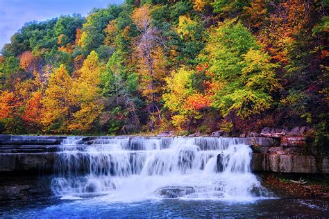 Autumn Beauty At Lower Taughannock Falls Photograph By