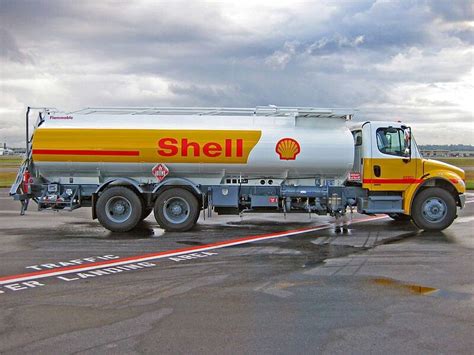 Shell Jet A 1 Refueller Truck On The Ramp At Vancouver International