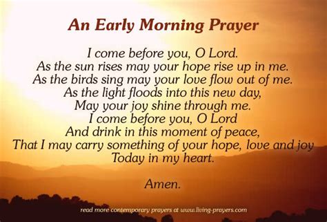 Short Daily Christian Prayers Morning Work And Evening Prayer