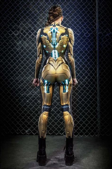 Futuristic 3d Printed Robot Armor Bodysuit Costume Queerks™