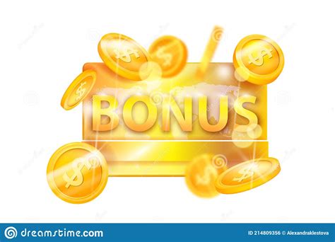 Golden Bonus T Card Vector Loyalty Program Discount Coupon Isolated