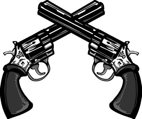 Crossed Guns Png Png Image Pistols Clip Art Library 6426 The Best Porn Website