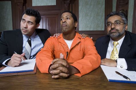Lawyers With Criminal In Court Stock Photo Image Of Lawyer Case