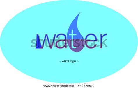 Brand Logo Water Logo Form Text Stock Vector Royalty Free 1542626612