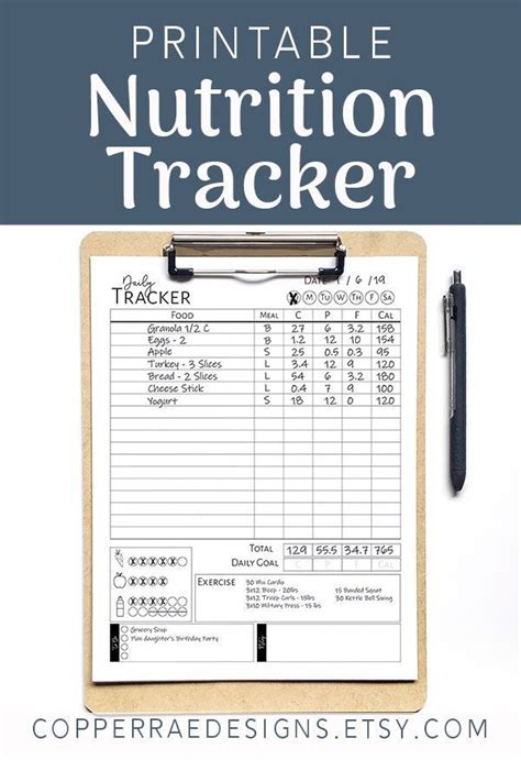 Nutrition Tracker This Printable Nutrition Tracker Will Help You Stay