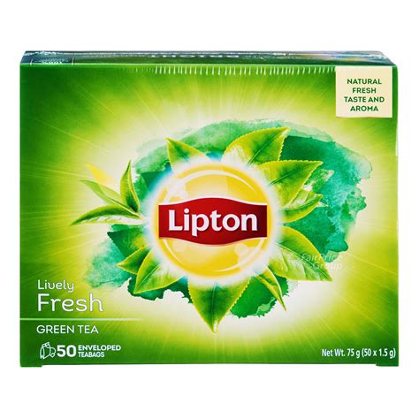 Lipton Green Tea Bags Lively Fresh Ntuc Fairprice
