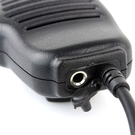 New Black Ptt Handheld Shoulder Speaker Mic For Midland Radio Buy
