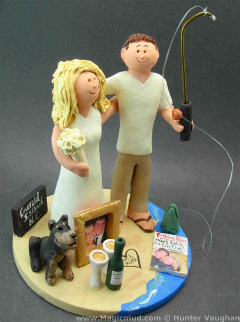 Personalized Fisherman S Wedding Cake Topper Custom Made Etsy Custom Wedding Cake Toppers