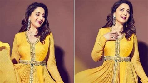 Madhuri Dixit In Anarkali Suit Is As Beautiful As A Ray Of Sunshine In