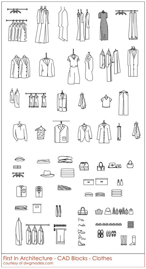 Free Clothes CAD Blocks