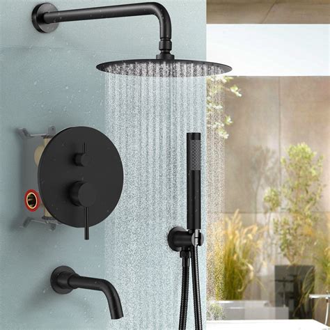 EVERSTEIN Shower System With Tub Spout Shower Faucet Combo Set With 10