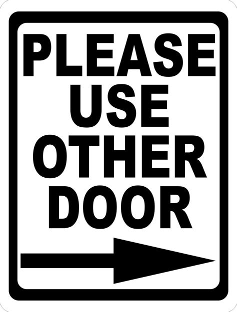 Do Not Use This Door Sign Kuchinski Kishaba
