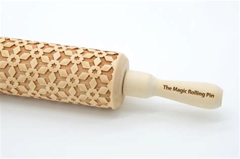 Rolling Pin Pattern Laser Cut Wooden Embossing Rolling Pin Etsy