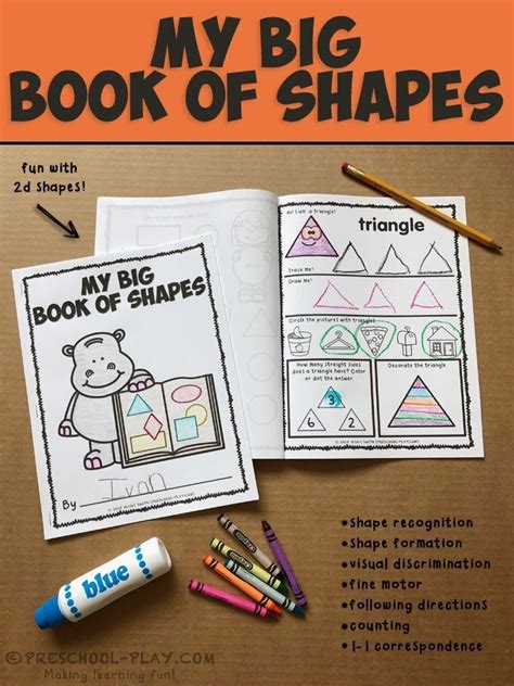 Printable Shape Book Shape Activities Preschool Shapes Preschool