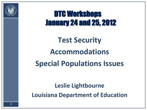 Accommodations Louisiana Department Of Education