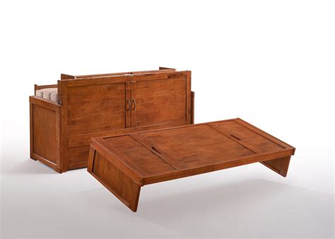 Cube Queen Murphy Cabinet Bed Cherry By Nightandday Furniture