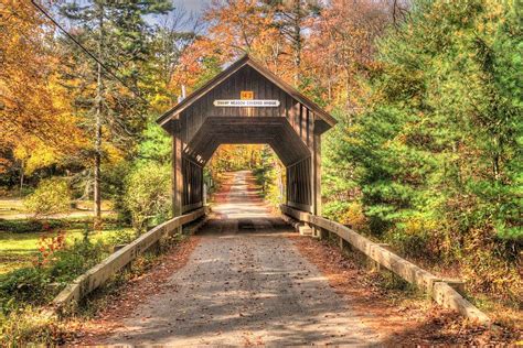 Swamp Meadow Covered Bridge Photograph By Randy Dyer Pixels