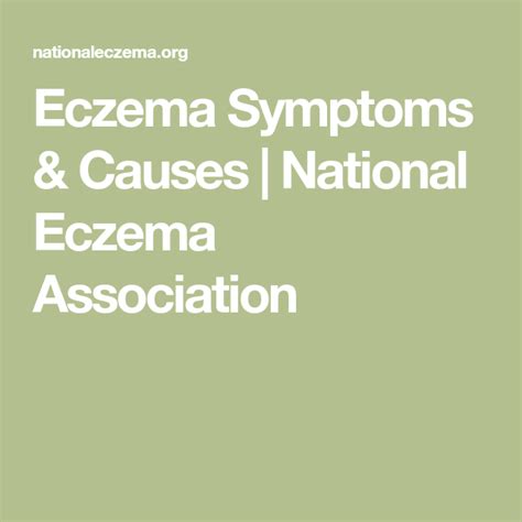 Eczema Symptoms And Causes National Eczema Association Eczema