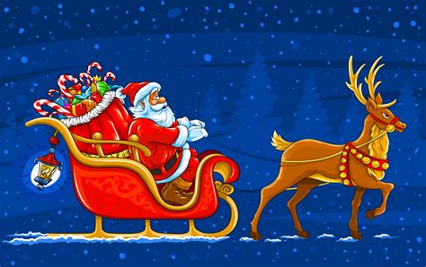 Santa Claus Cartoon Navidad Imagen De Fondo Para Descarga Gratuita